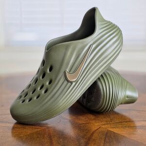 Nike ReactX Rejuven8 Olive Green Clog Slip-On Sneakers Men's 10 New HV5060-201